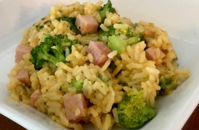 Cheesy Ham and Rice